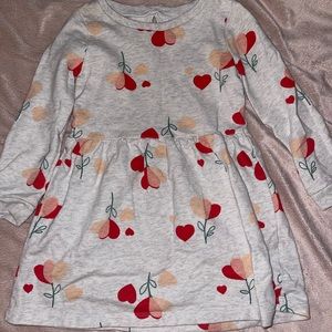 Thick 4T . Little girls valentines dress . Carters .